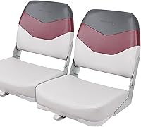 Vista 8 de Seamander Asientos de barco de pesca de respaldo alto,asientos plegables de camuflaje para barcos