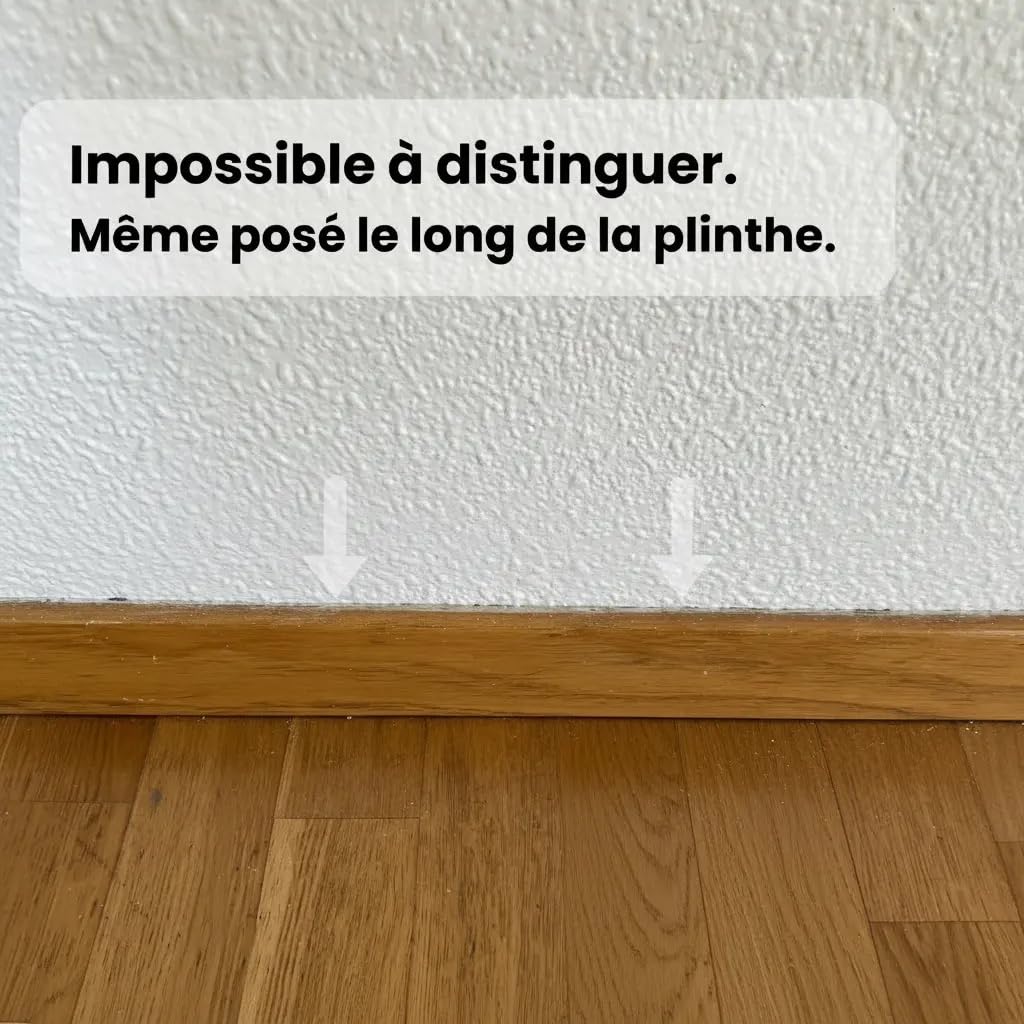 Kit Essentiel Rallonge Fibre Optique Orange SFR Bouygues - 40m - Câble Transparent Sur Enrouleur + Jarretière Invisible 3m SC-APC/SC-APC + 20 Clips Adhésifs - Déplacement/Déportation De Box Internet