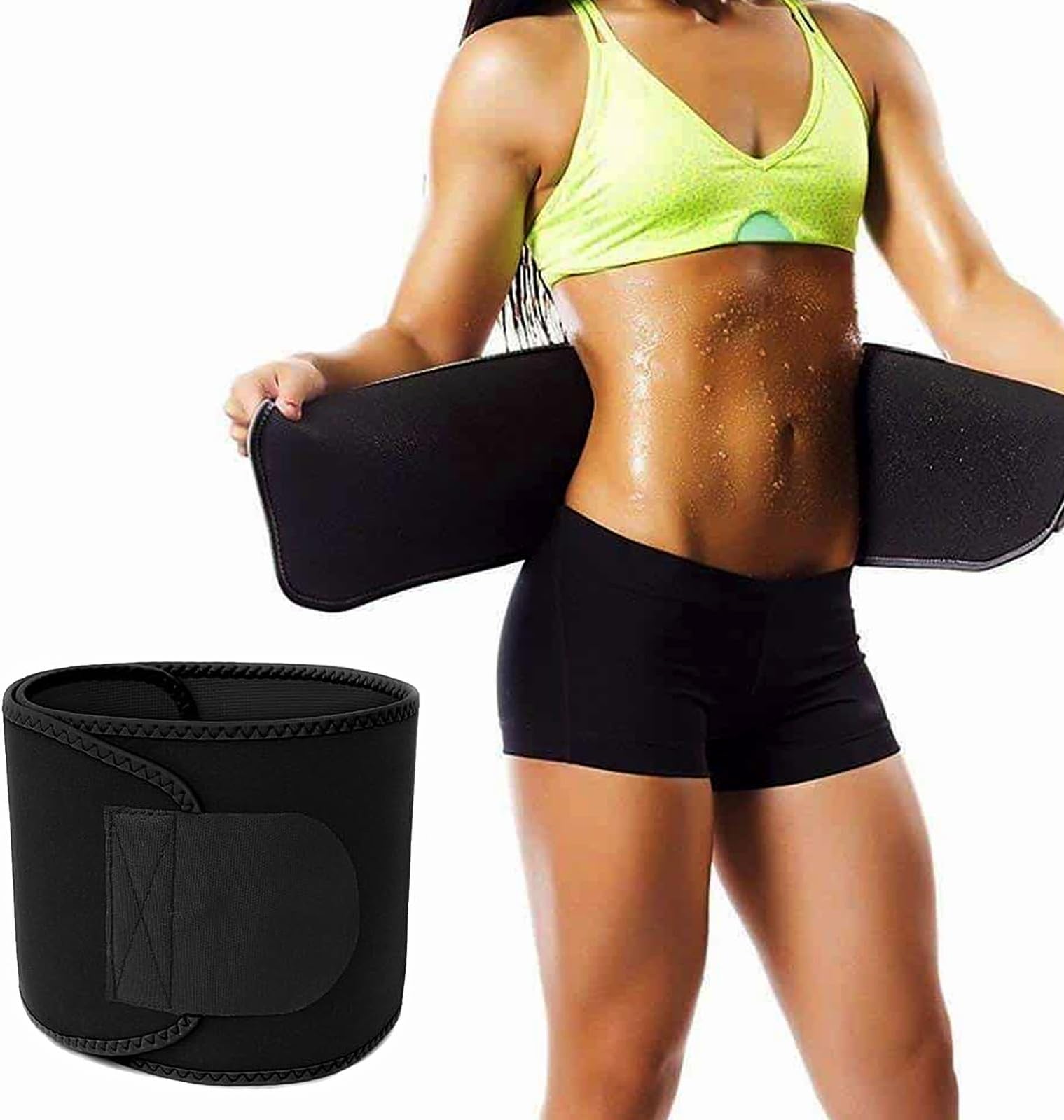 HotflyCompression Lumbar Support Belt, Adjustable with Steel Plate Support, Waist Protection for Breathable Workouts
