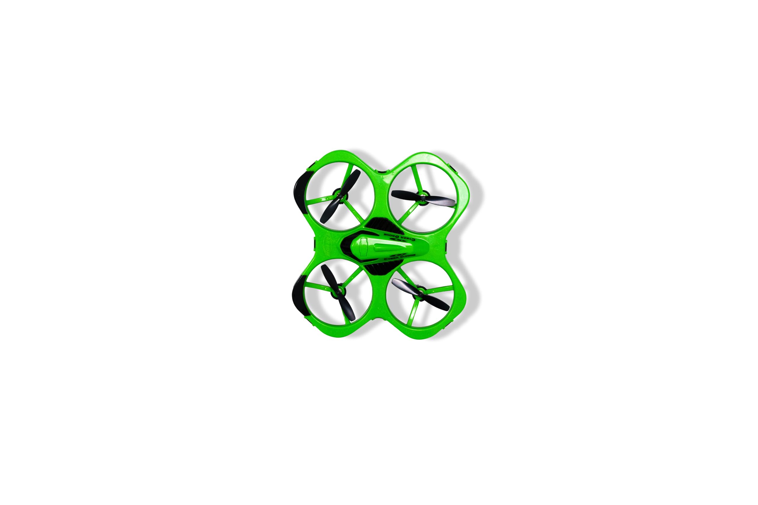 Carson Cyber Drone IR RTF – quadricottero RC con funzione Flip a 360°, modalità Headless, stabilizzazione giroscopica, illuminazione LED, drone radiocomandato, verde
