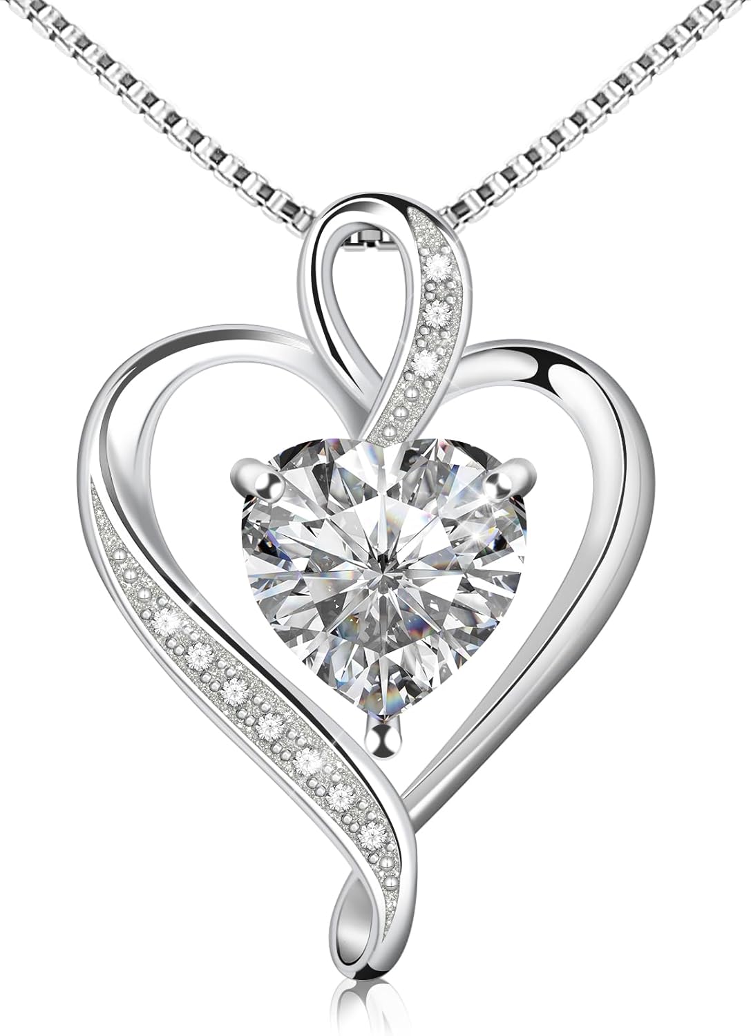 925 Sterling Silver Necklace – Exquihttps://healthwealthnbeauty.com/ Silver Jewelry for Women – Heart Pendant Silver Necklace – Birthday, Anniversary, Valentine’s Day Gift for Women, Wife, Mom, Girlfriend, Lady