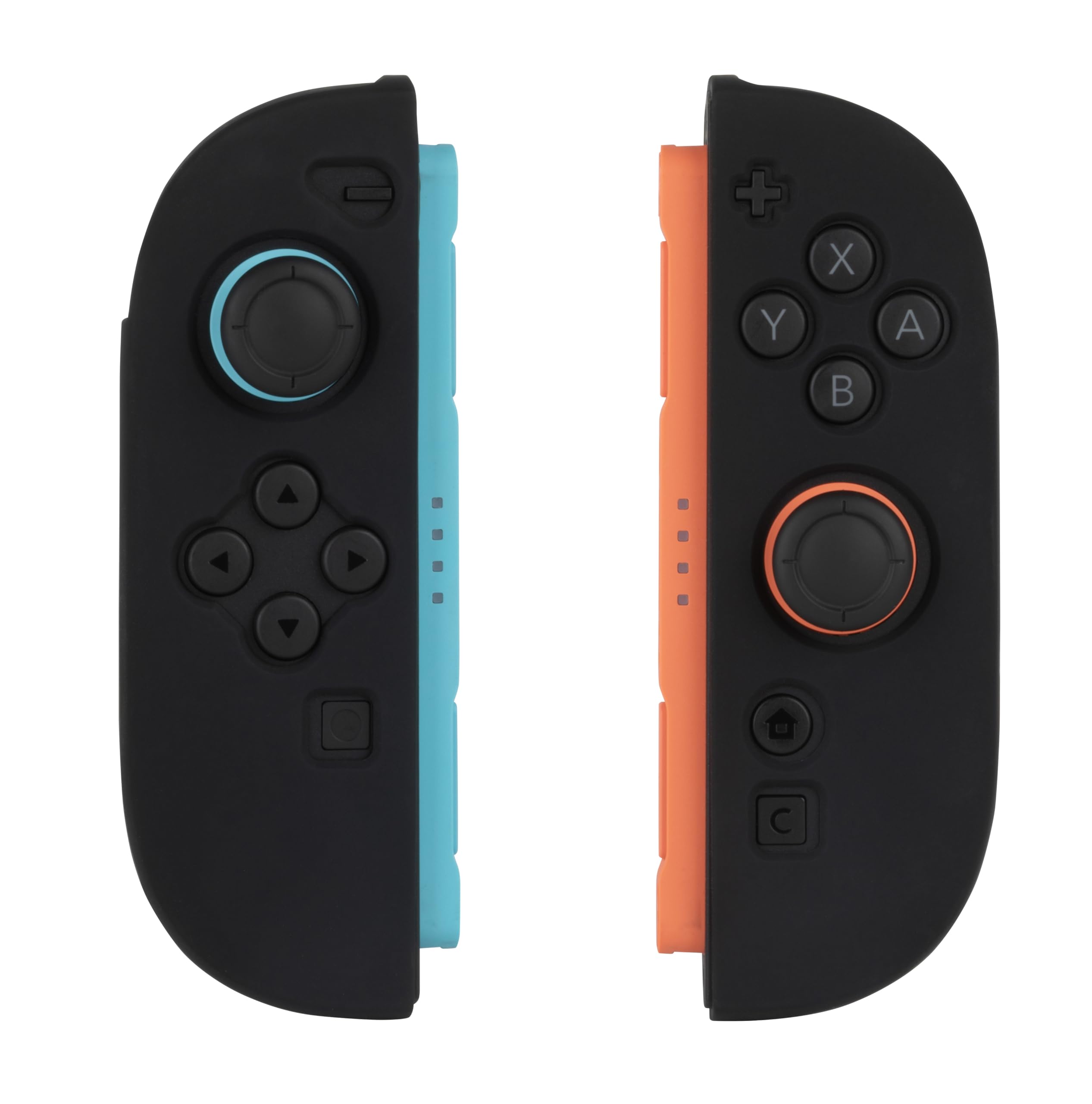 Konix Schutzhülle für Joy-Con-Controller der Nintendo Switch 2 - Silikon - Stoßfest - Kratzfest - Staubabweisend - Schwarz