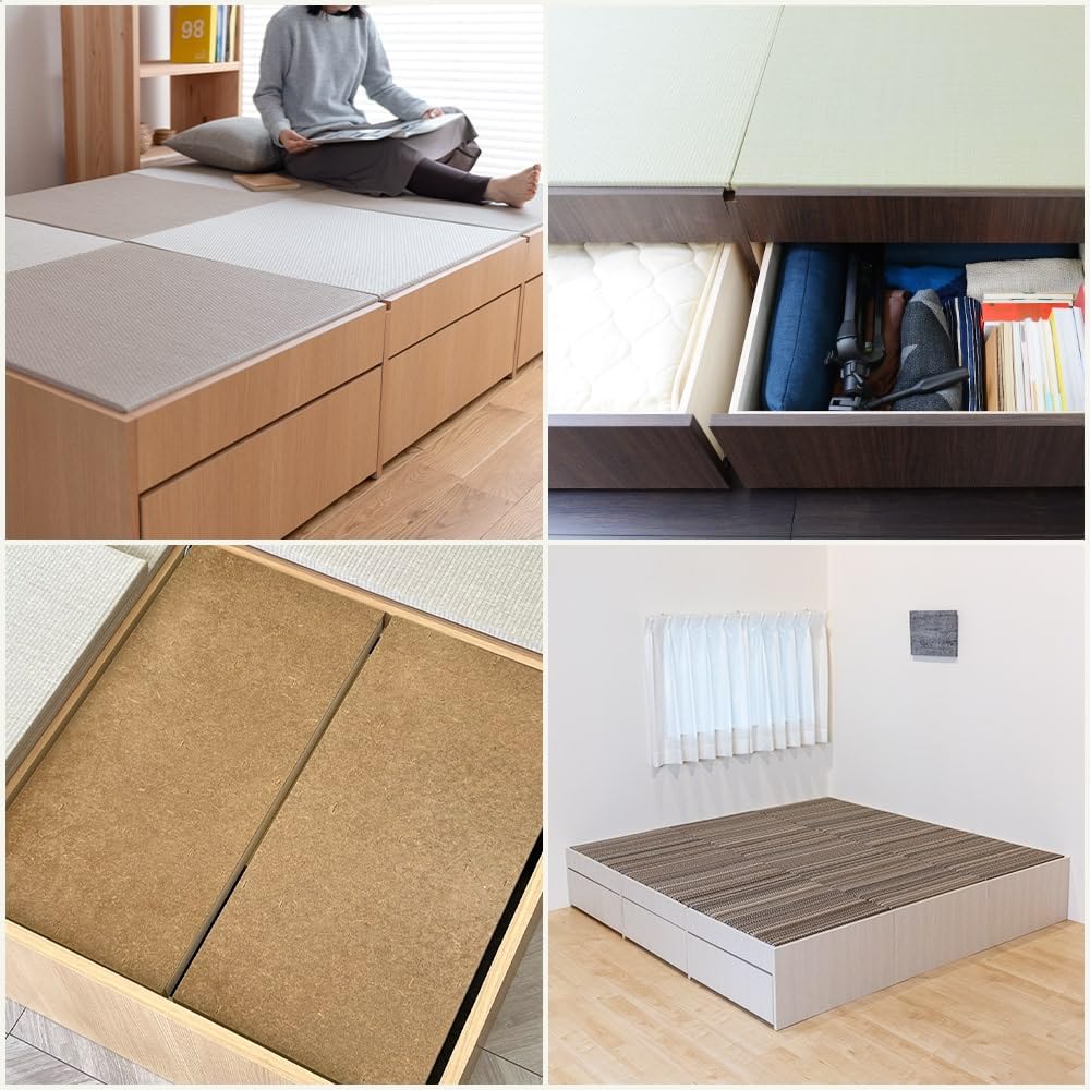 Amazon｜こうひん 日本製 収納付き 畳小上がり 『エスパス 70 引出付