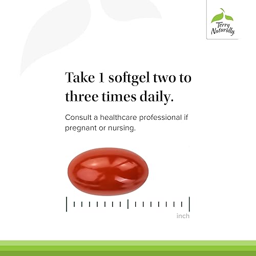 Miniatura 4 de Terry Naturally BosMed - Apoyo intestinal intestinal - Complejo Boswellia de 400 mg, 60 cápsulas blandas, alivia gases ocasionales, hinchazón y