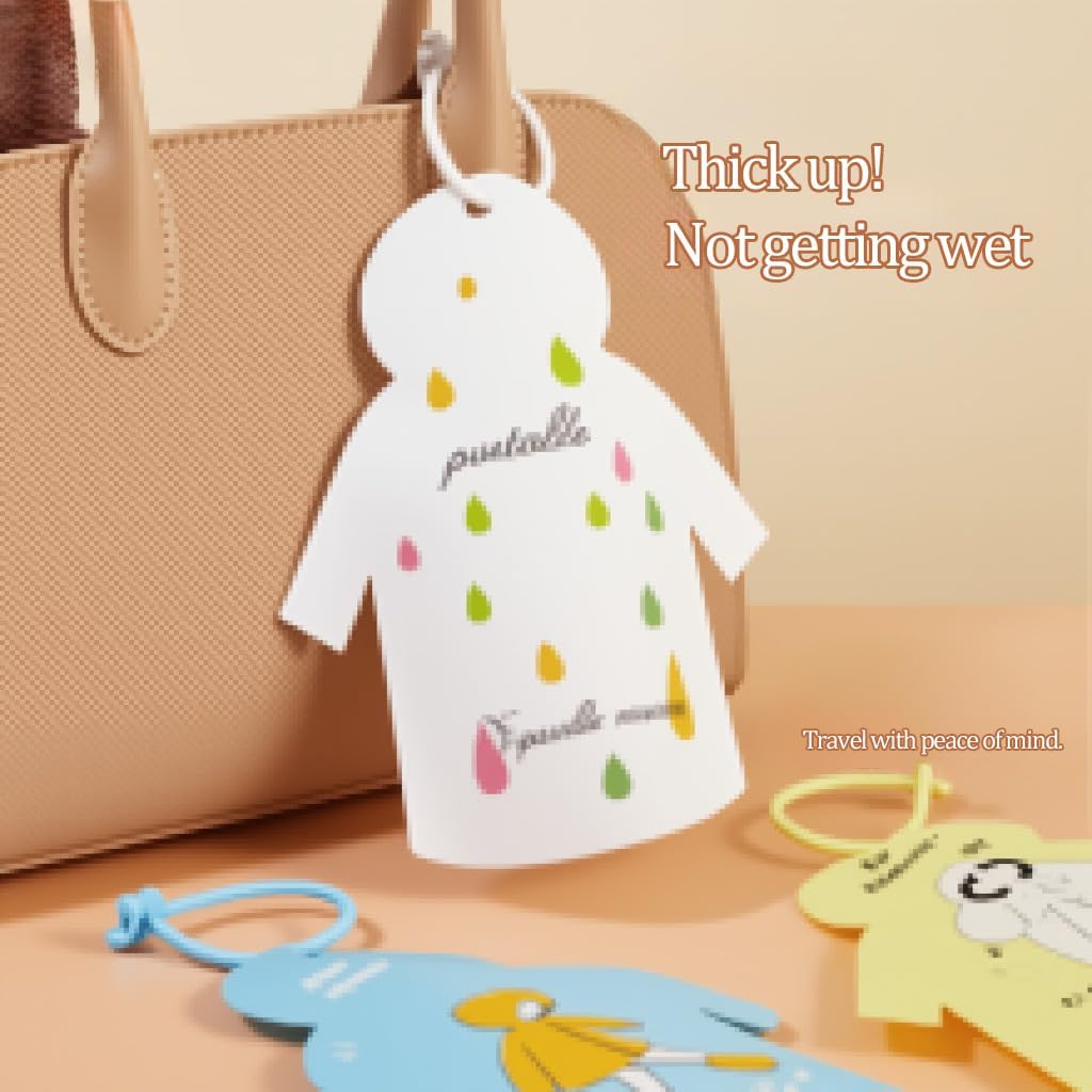 1PC Emergency Rain Poncho Keychain - Compact Waterproof Travel Raincoat, Disposable Poncho for Camping Fishing Outdoor Sports