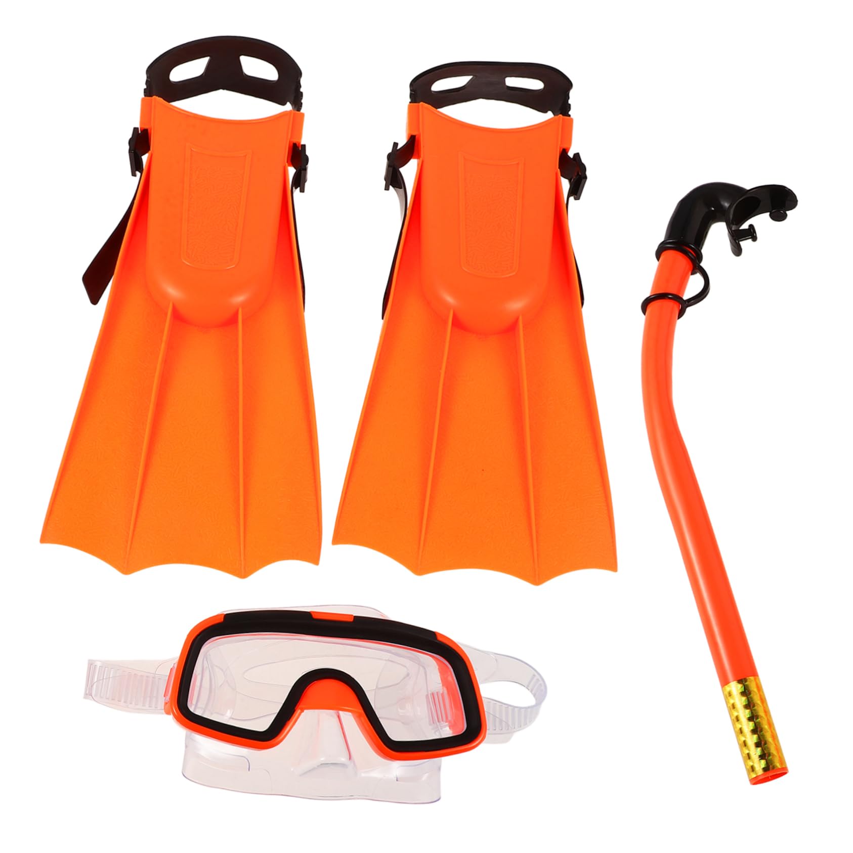 SUPVOX 1Set Snorkeling Gear Set Durable Snorkeling Mask Fins Breathing Tube for Fog Comfortable Design for Swimming Scuba Diving and Ocean Exploration Youth Goggles Included