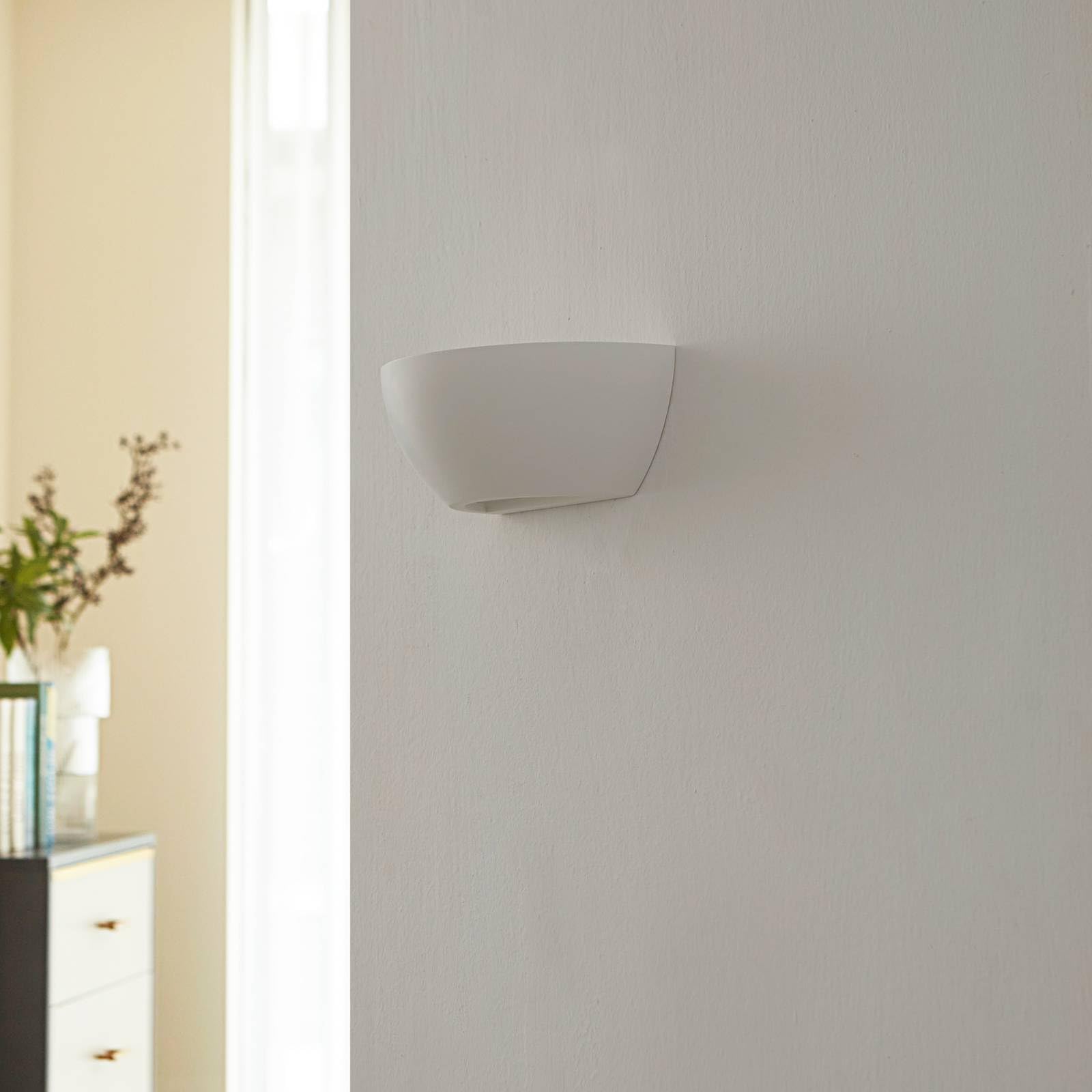 Lindby Applique dimmerabile (Moderno) colore Bianco, in Argilla ad es. Soggiorno & Sala da pranzo applique