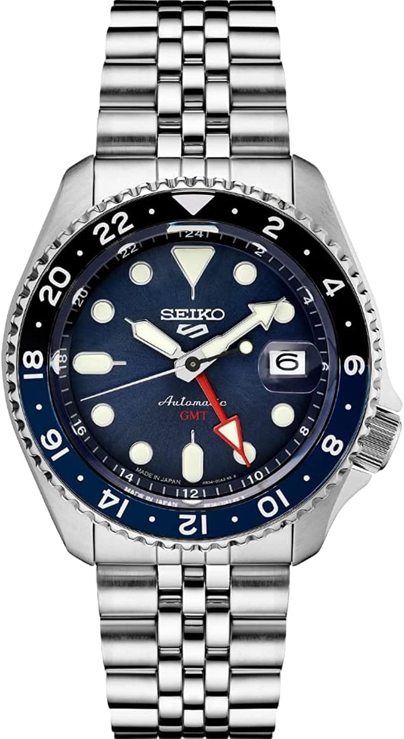 Seiko SSK003 Automatic Watch for Men - 5 -Sports - Blue Dial with Date Calendar
