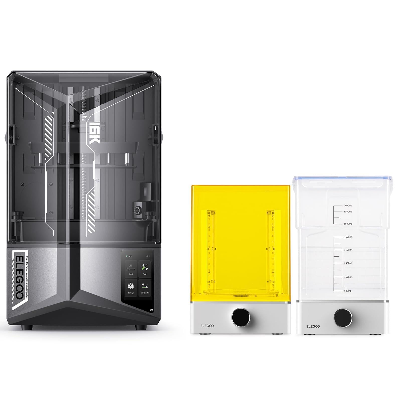 ELEGOO Saturn 4 Ultra 16K Stampante 3D Resina y Mercury X Bundle