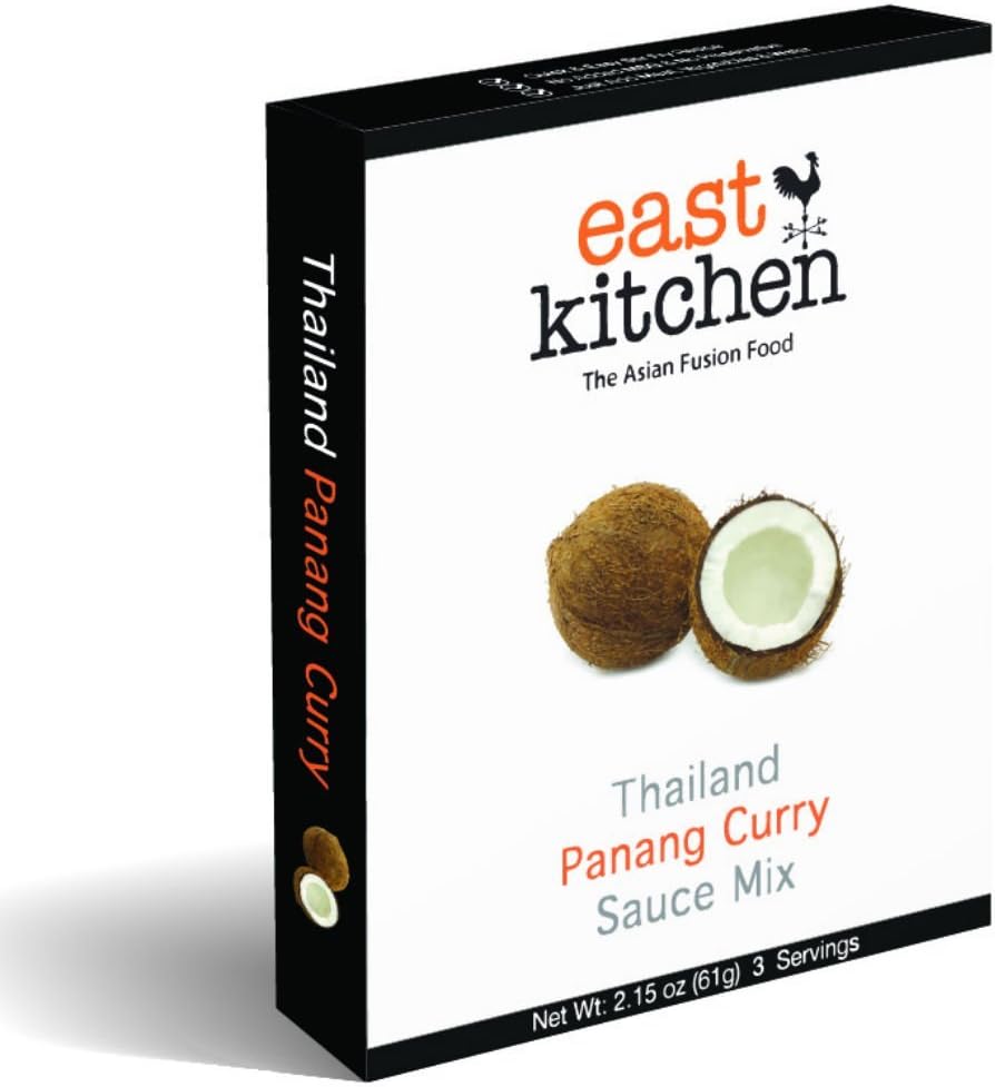 East Kitchen Panang Curry, Thai Gourmet Sauce Mix, with Coconut Powder (Pack of 5)