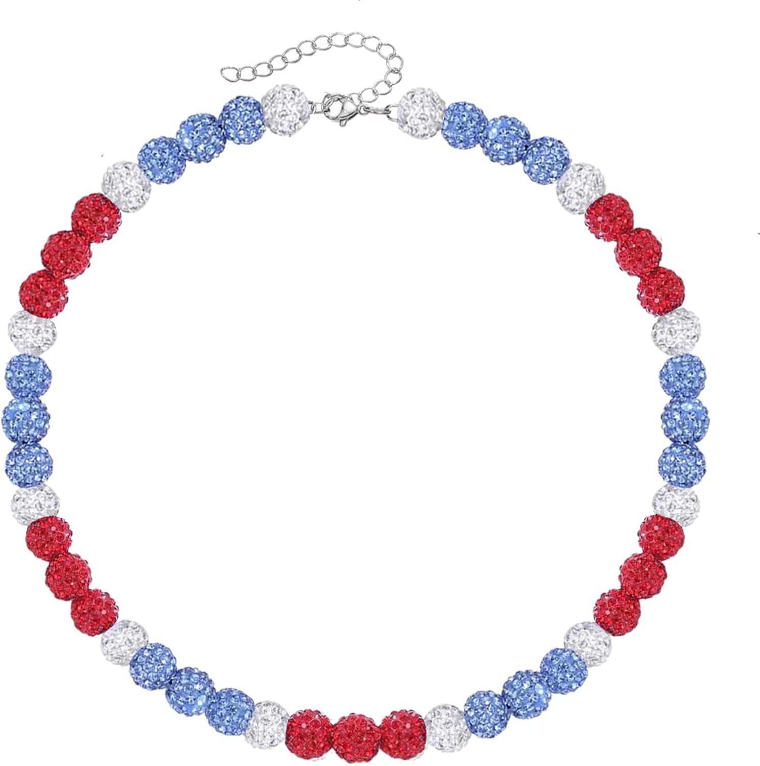 Baseball Necklaces for Men Women Ice Collection Necklace Rhinestone Clay Bead Baseball Bling Drip Necklace Cool Gifts for Baseball Players