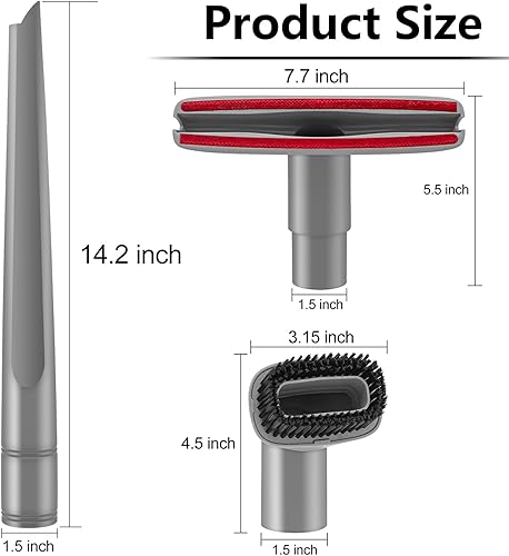 Miniatura 2 de Paquete de 3 herramientas de tapicería, herramienta para grietas y cepillo para polvo compatible con Shark Navigator Lift-Away Aspiradora modelos