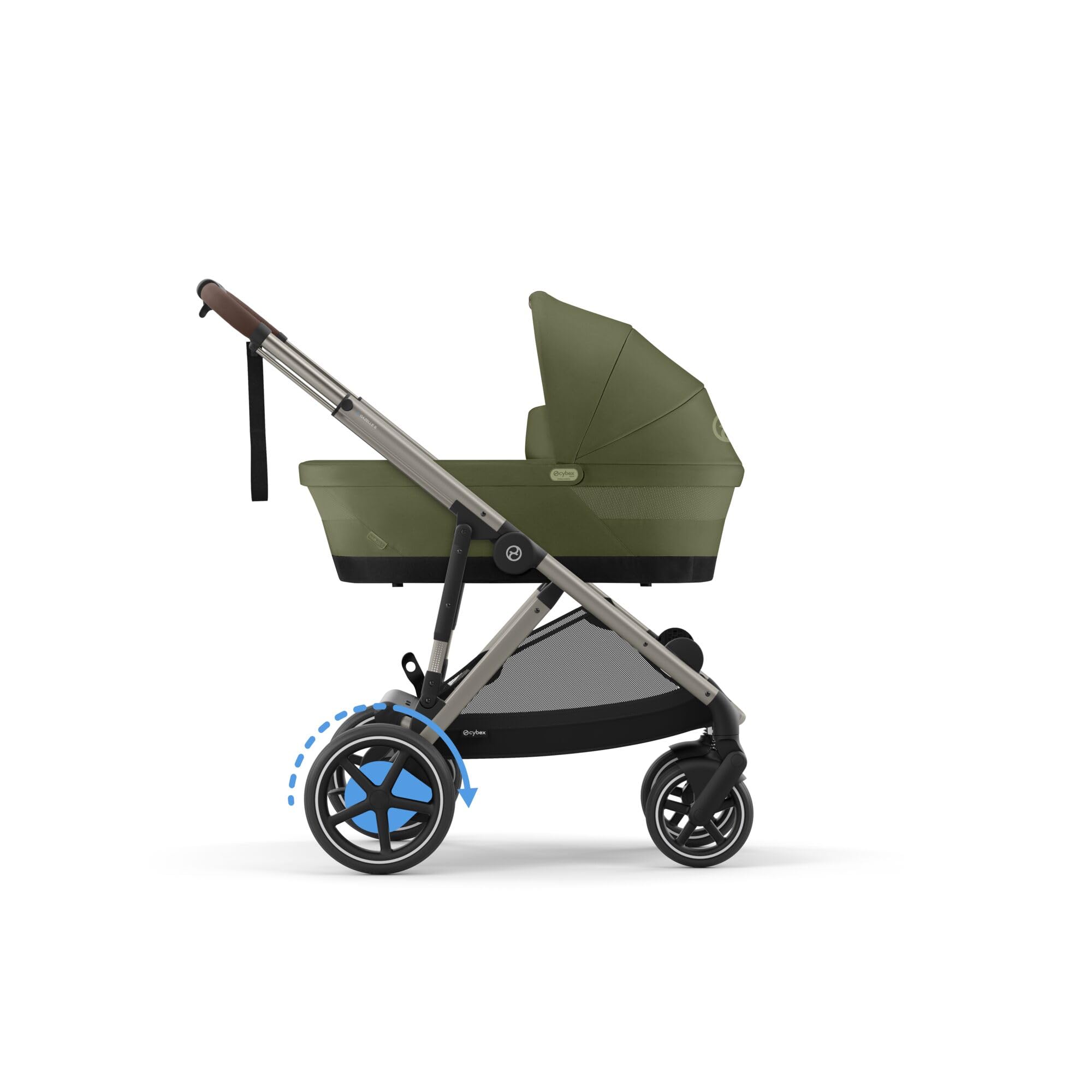 CYBEX Poussette Gold e-GAZELLE S tout-en-1 propulsion électrique 22 kg vert mousse