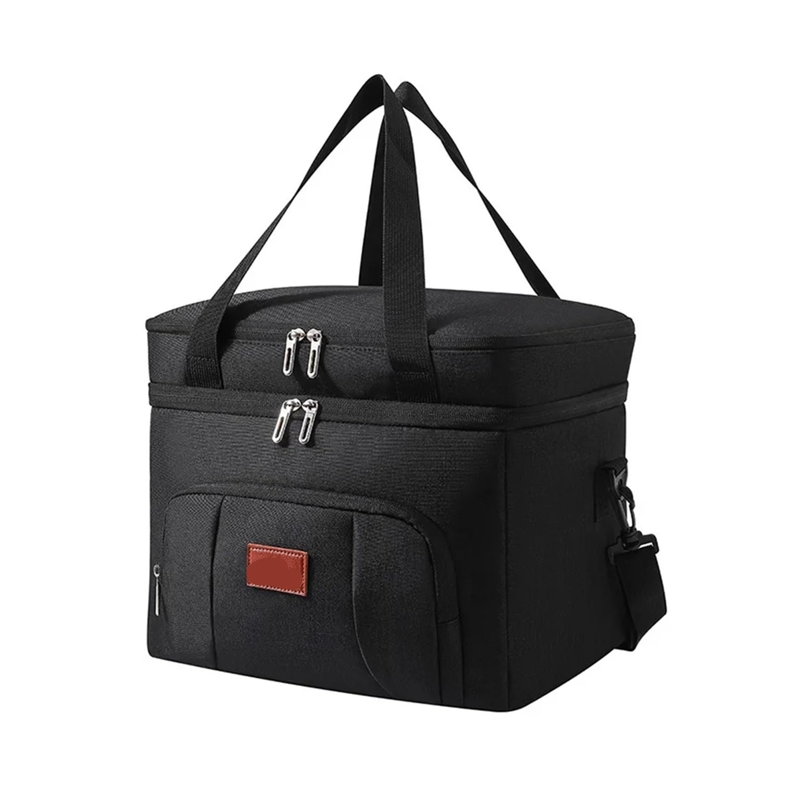 Lunchtasche Multifunktionale Doppelschichten-Tragetasche, Kühler, Lunch-Taschen for Damen und Herren, große Kapazität, Reise-Picknick-Lunchbox mit Schultergurt