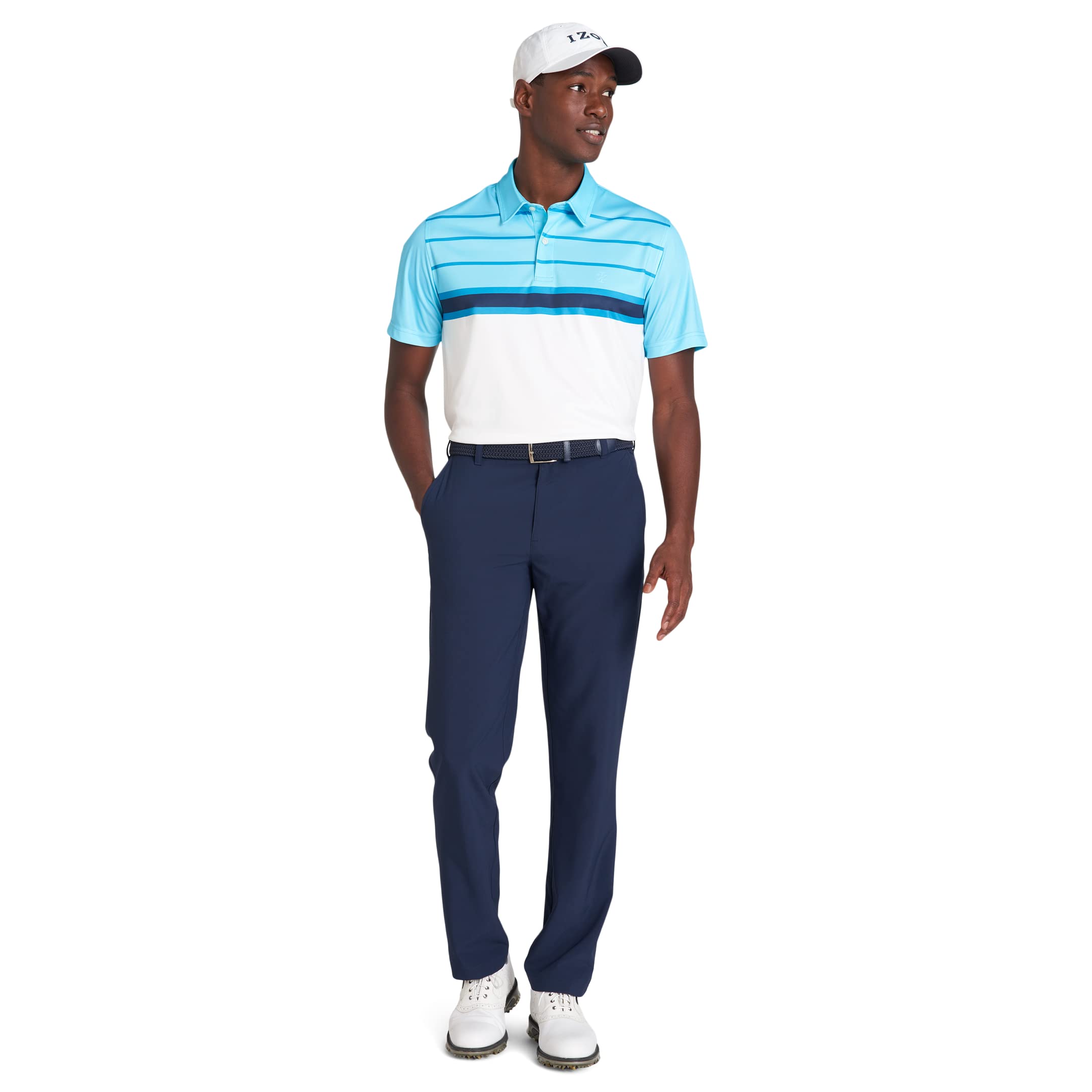 IZOD Mens Golf Swingflex StraightFit FlatFront Pants