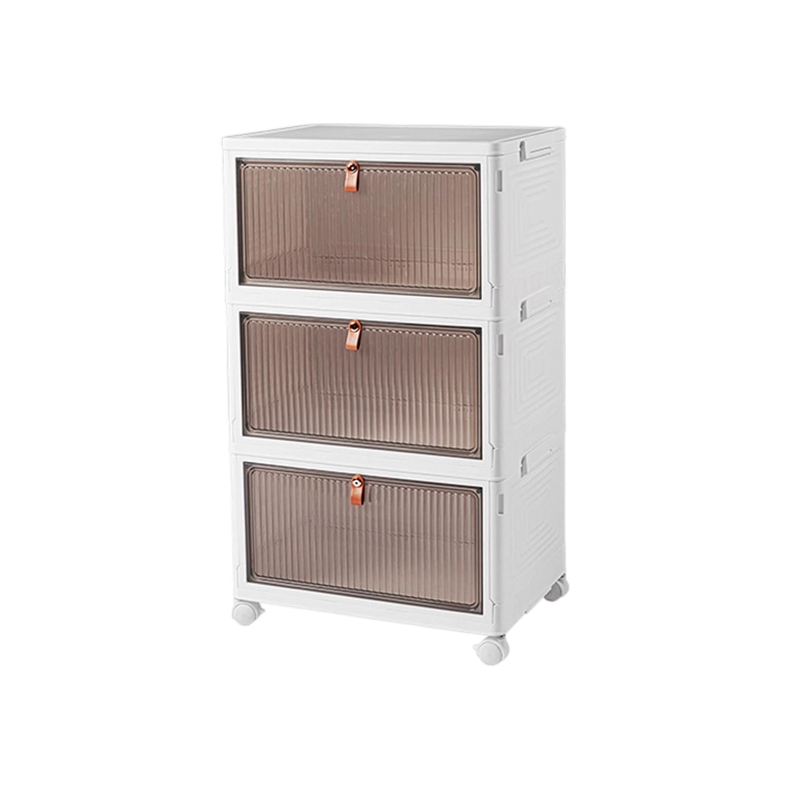 YROHGKPN Sturdy Organizers Featuring Stackable Designs and Roller for Household Use Storage Box