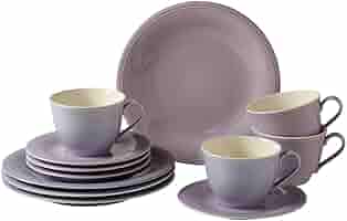 Set Da Caffè Villeroy & Boch Color Loop Horizon | 12 Pezzi In Porcellana | Tazze, Piattini E Piatti | Design Elegante Blu - Foto 9