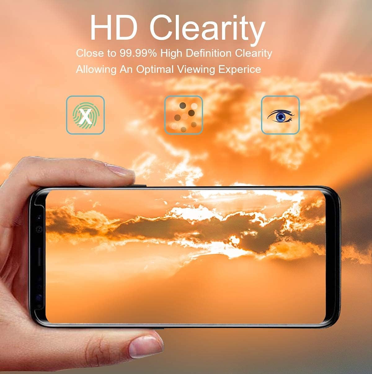 Coliary Galaxy S9 Screen Protector [2-Pack], Tempered Glass [Case-Friendly][No Bubbles][Easy to Install][Anti Fingerprint][Full Coverage] Compatible Samsung : Cell Phones & Accessories