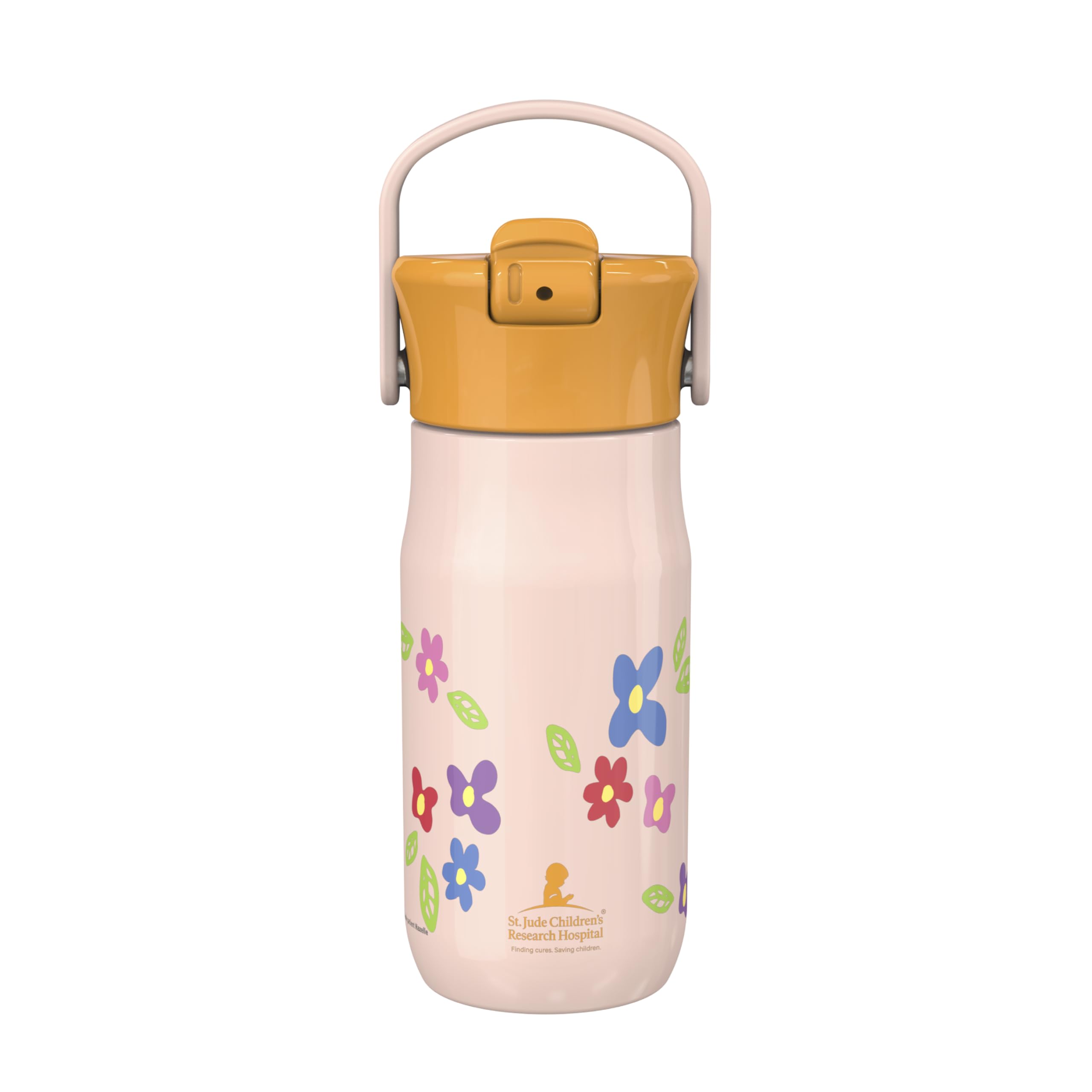 Zak Designs Harmony Kid Water Bottle Benefiting St Jude For Travel or At Home 14oz Stainless Steel is