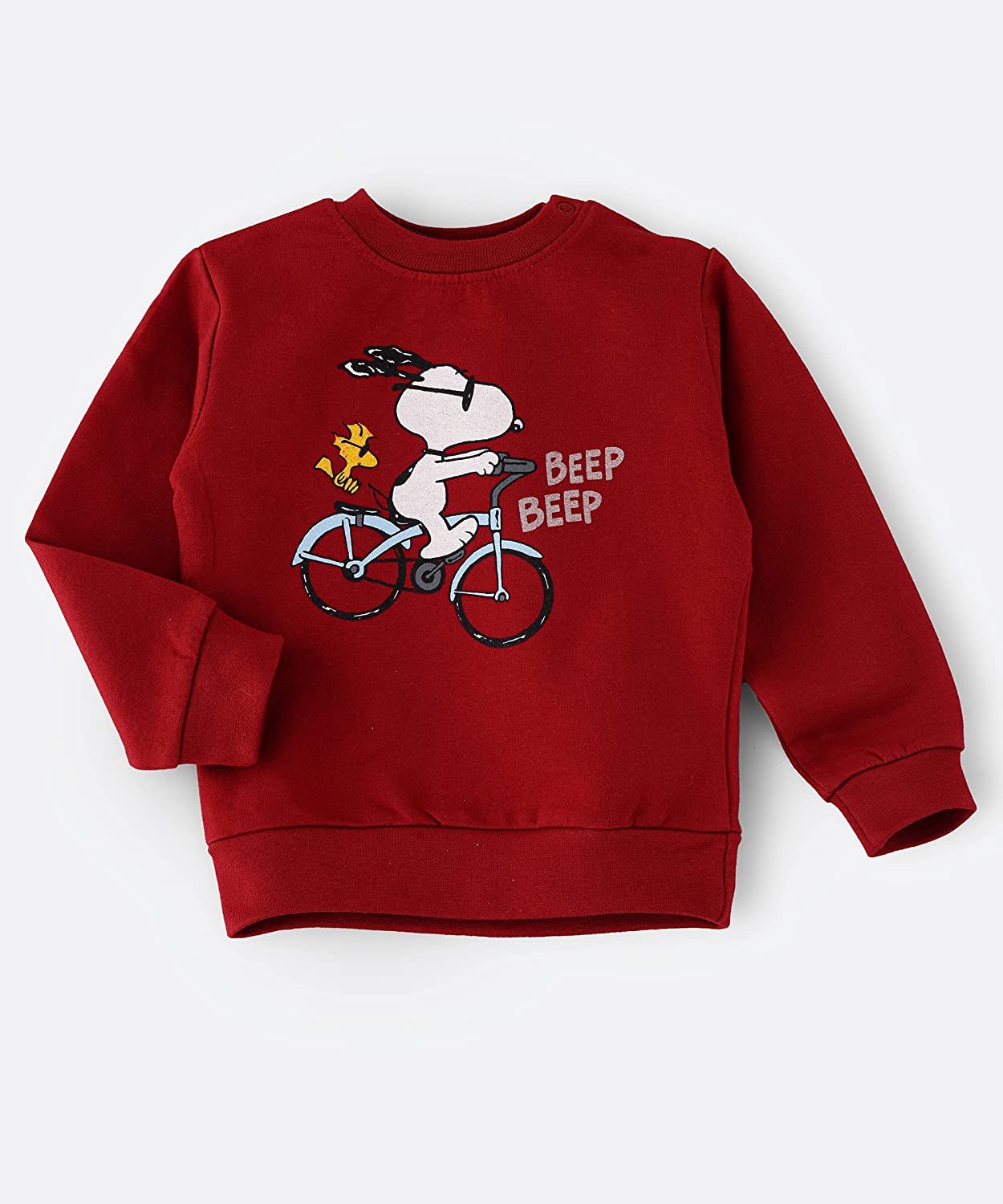 Peanuts Snoopy Sweatshirt for Infant Boys - Red, 0-6months