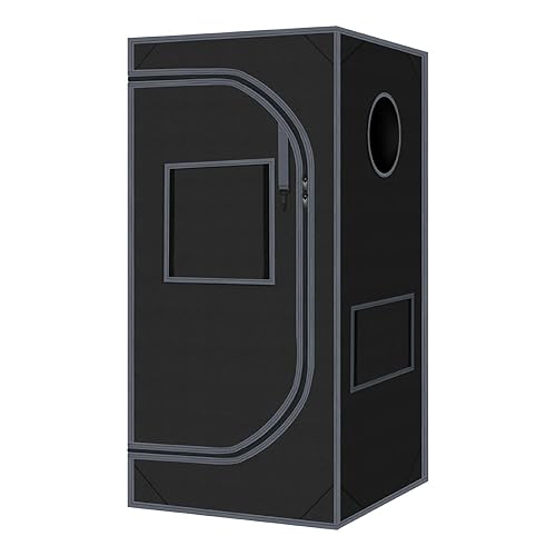 24"x24"x55" Grow Tent for Indoor Plants 600D Mylar Hydroponic High