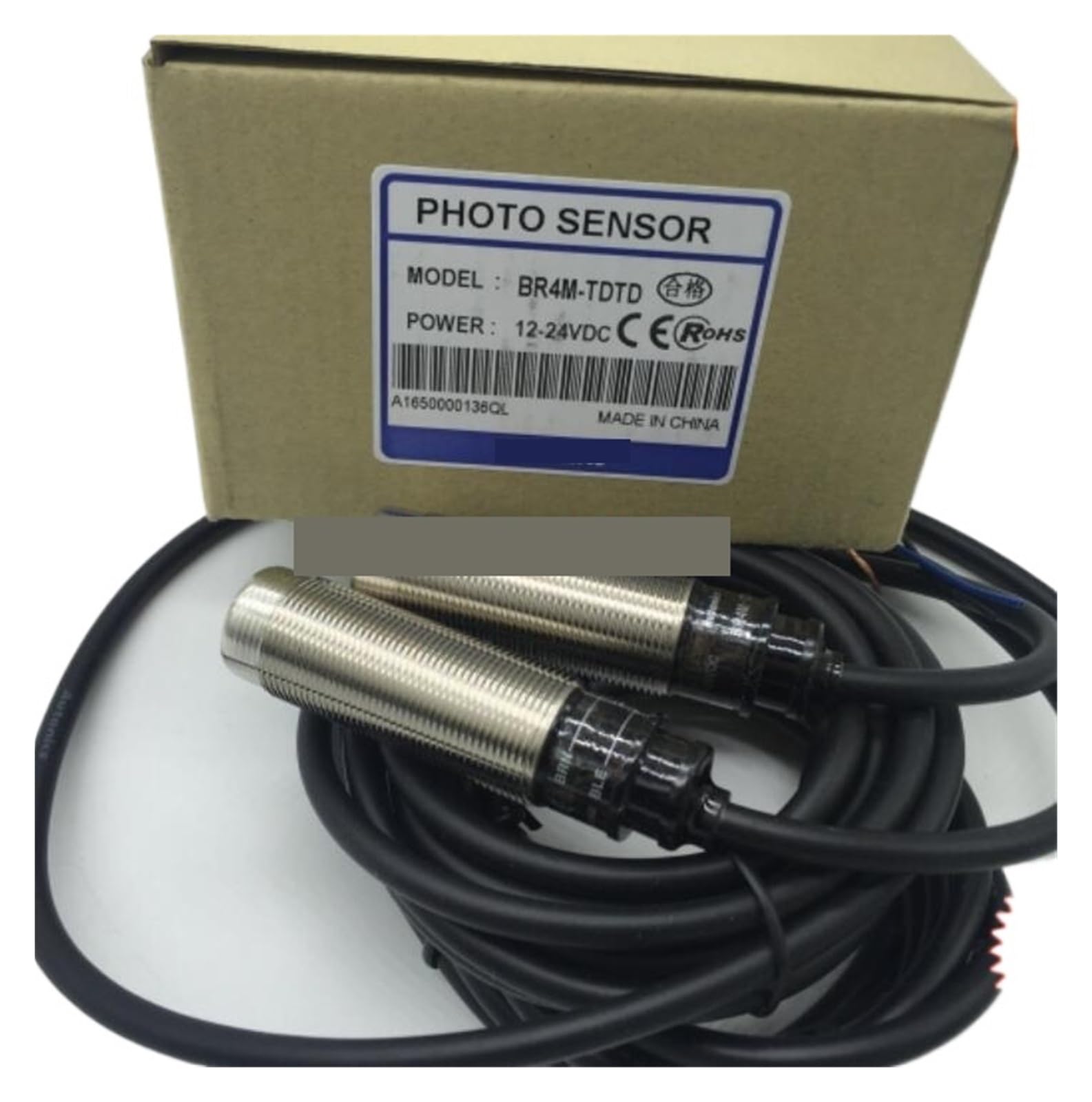 CXFCIHFT 1set BR4M-TDTD BR4M-TDTD-P Photoelectric Switch Sensor M18 12-24 VDC(BR4M-TDTD-P PNP)