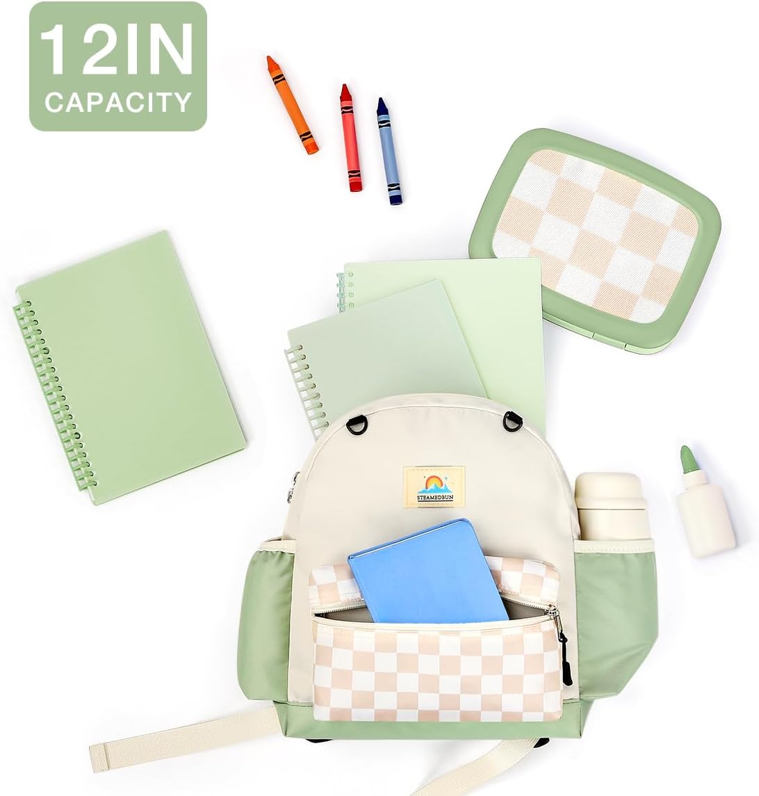 STEAMEDBUN Toddler Backpack Boys Girls 2-4, Preschool Daycare Backpack -12inch - Image 5