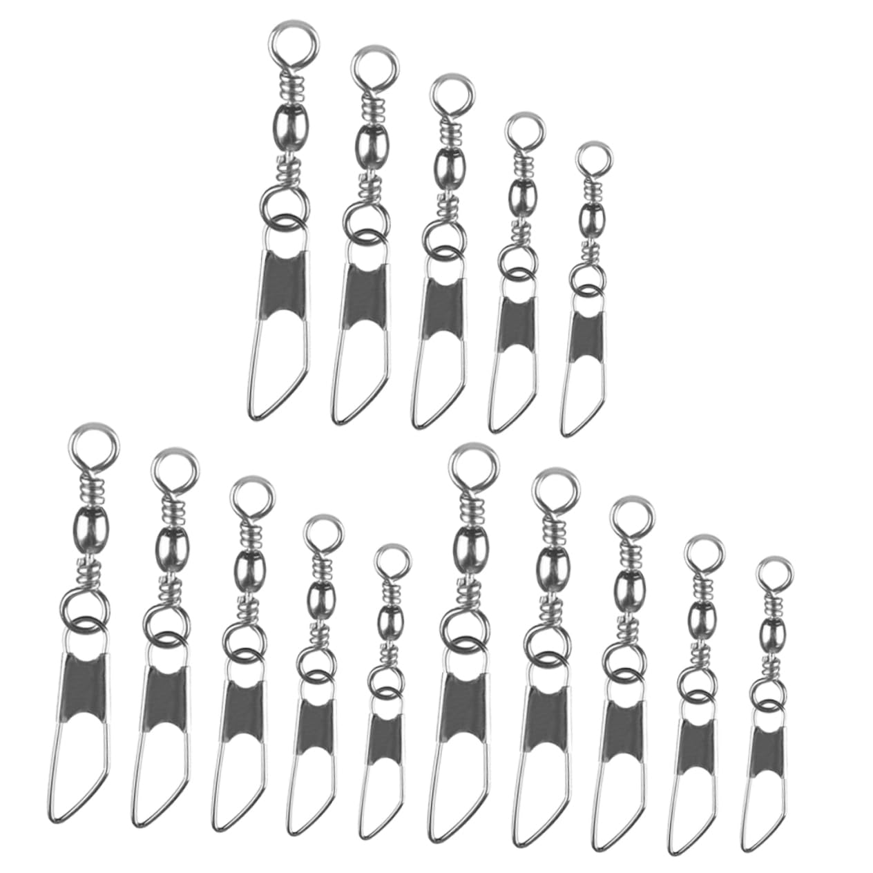 Hemobllo Attrezzatura da Pesca con Anello A Otto Caratteri Girelle con Gancio A Perno Girelle da Pesca Anelli Girelle A Scatto da Pesca Connettori da Pesca Gadget da Pesca in Rame