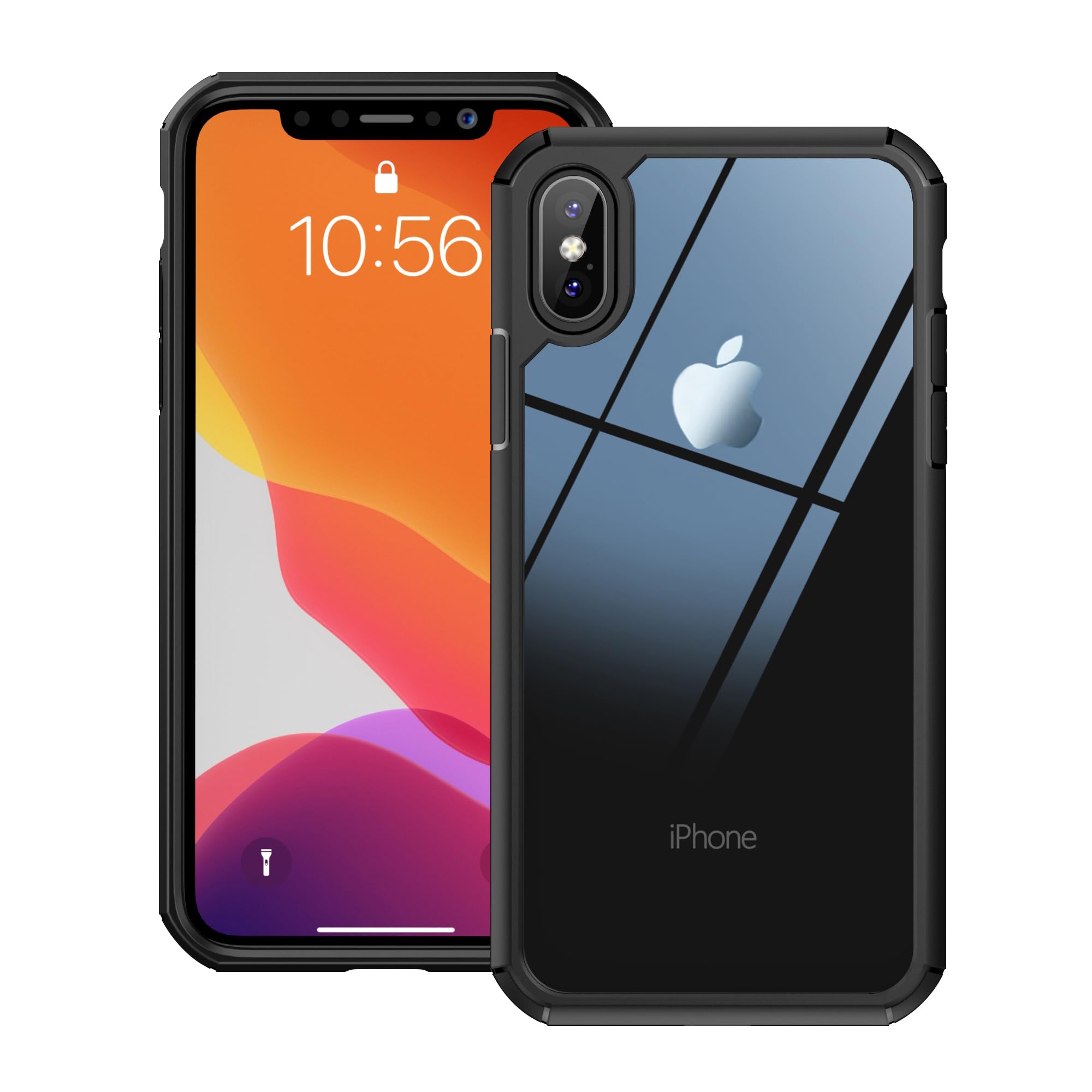 Amazon.co.jp: Eazaki iPhone XS/X 用 ケース 透明 米軍MIL規格保護 黄
