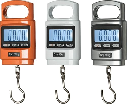 Miniatura 5 de Klau - Báscula de pesaje de peces portátil de 100 libras  1600 onzas báscula digital resistente para colgar pantalla LCD con retroiluminación