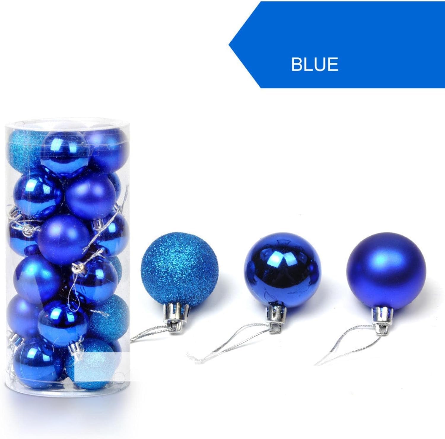 Set de Bolas de Navidad Bolas de Navidad 24 Uds Bolas De Navidad Decoraciones Navideñas De Plástico Adornos Para Interiores Y Exteriores Para Colgar Árboles Fiestas Navideñas Bolas para Arbol de Navid
