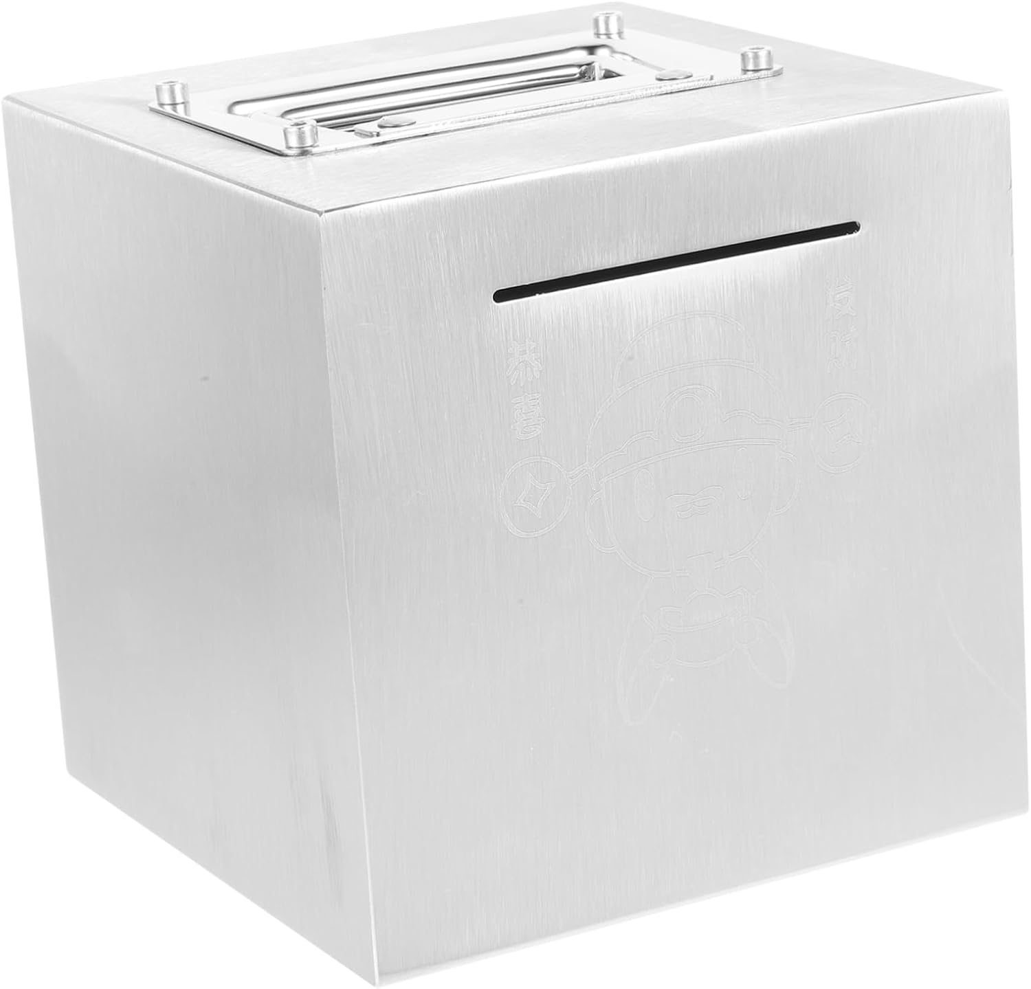 Adults Boy Girl Stainless Steel Coin Bank Jar Money Counter Piggy Bank Money Saving Box