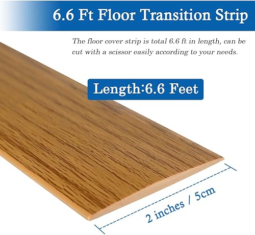 Miniatura 106 de Tira de transición de suelo, tiras autoadhesivas para suelos laminados, tira divisora plana de vinilo de 2 pulgadas de ancho, diseño elegante de Gris