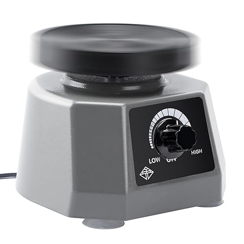 Vibrador dental de laboratorio de 4 pulgadas, 100 W, yeso oscilador de agitador redondo, para modelos de vertido, fundición de resina, hogar, escuela