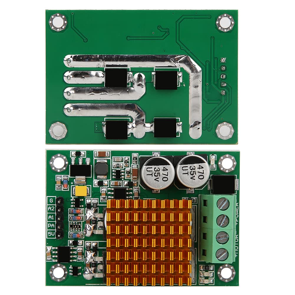 aqxreight Módulo de Accionamiento de Motor de CC de 30 A, Controlador de Puente H Compacto de Alta Potencia, Rendimiento Eficiente para Aplicaciones de 12 V 30 V, Compatibilidad Versátil con