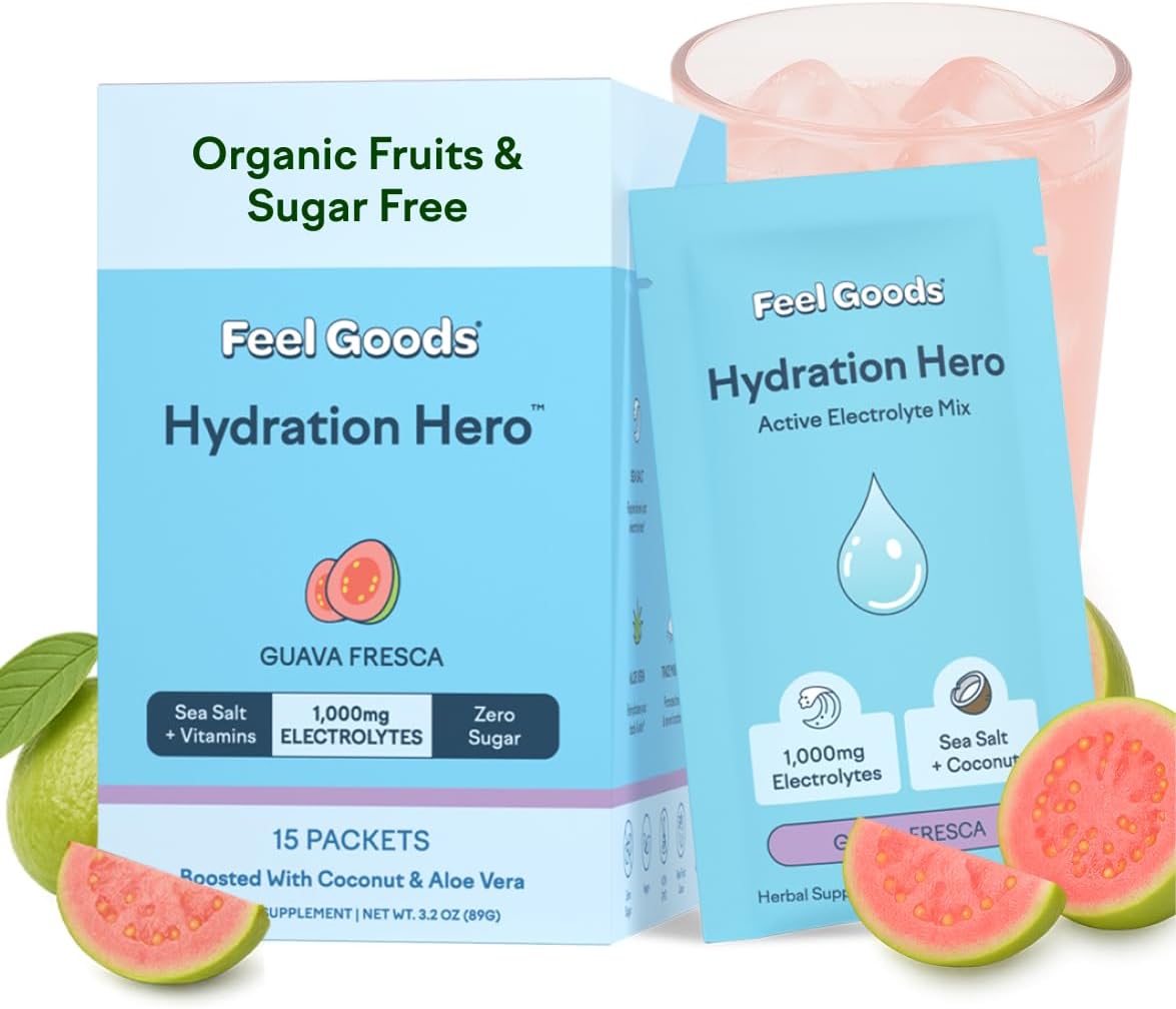 Feel Goods Hydration Hero, 1,000mg Electrolytes...