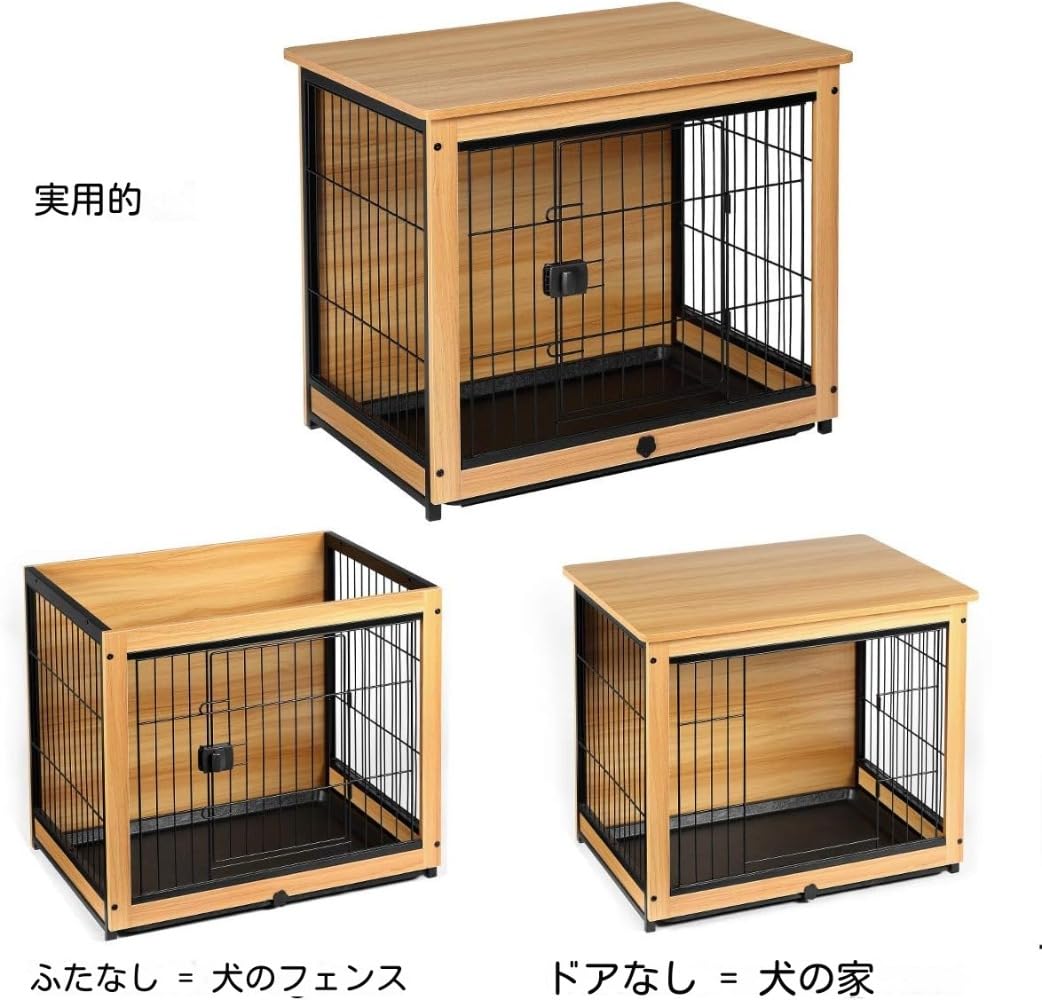 犬小屋 Amazon | Jiixzao中型犬 小型犬 犬小屋 木製 犬小屋 ペット