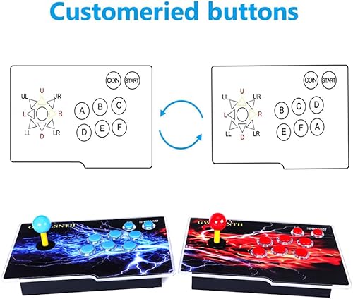 Miniatura 3 de GWALSNTH 32000 en 1 Pandora Box 60S Arcade Games Consola, pantalla 1280X720, buscarguardarocultarpausar juegos, dos joysticks separados, 1-4
