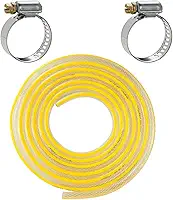 Mangueira Mulituso Gás 3/8 Transparente 2m Metros com Braçadeiras Abraçadeiras Reforçada Grossa Fogão Cozinha Jardim