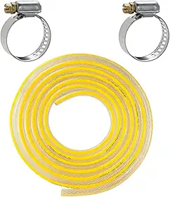 Mangueira Mulituso Gás 3/8 Transparente 2m Metros com Braçadeiras Abraçadeiras Reforçada Grossa Fogão Cozinha Jardim