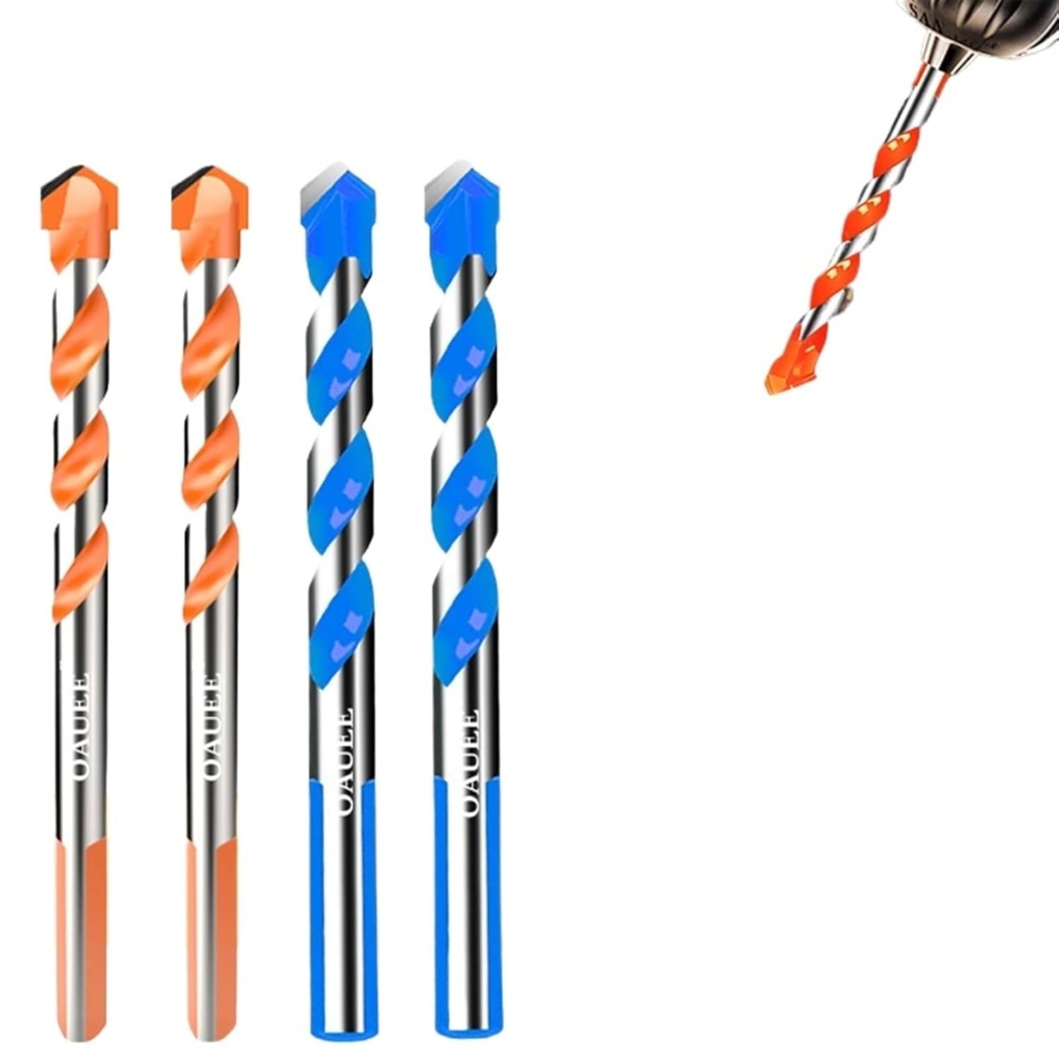 3-12mm Cemented Carbide Drill Bit Glass Ceramic Concrete Hole Opener for Wall Metal Marble Overlord Hand Electric Drill (Color : Blue 3mm)
