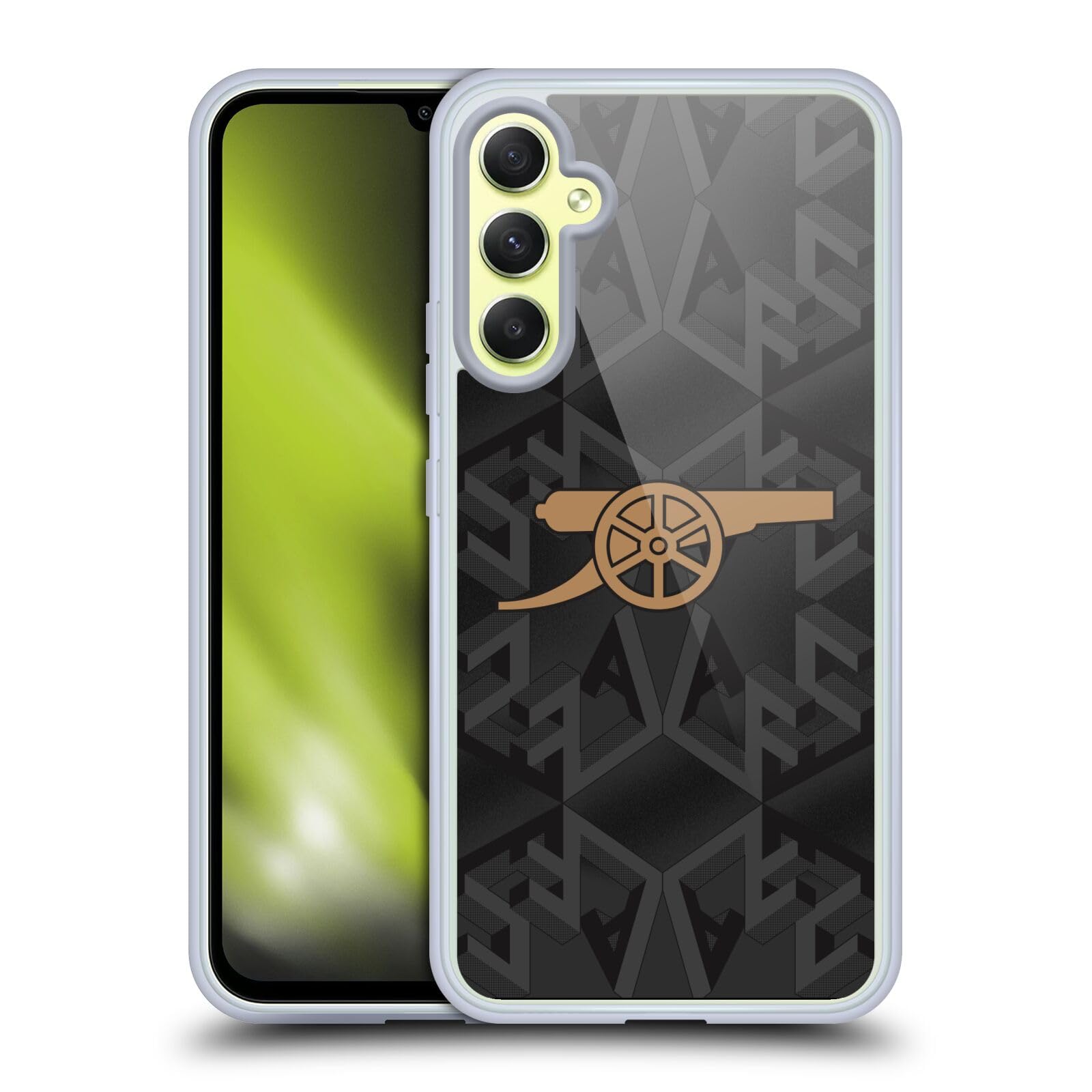 Head Case Designs Officially Licensed Arsenal FC Away 2022/23 Crest Kit Gel Case [Military Grade Protection] Compatible With Samsung Galaxy A34 5G — image 1