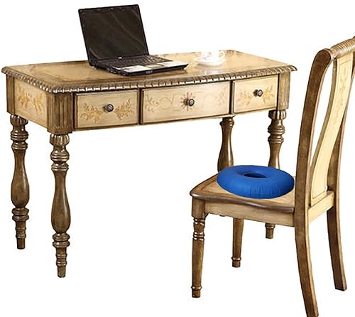 Miniatura 6 de Asiento de cojín de dona, cojín inflable de anillo con bomba, almohada de asiento de hemorroides, cojín de asiento redondo para sillas de ruedas