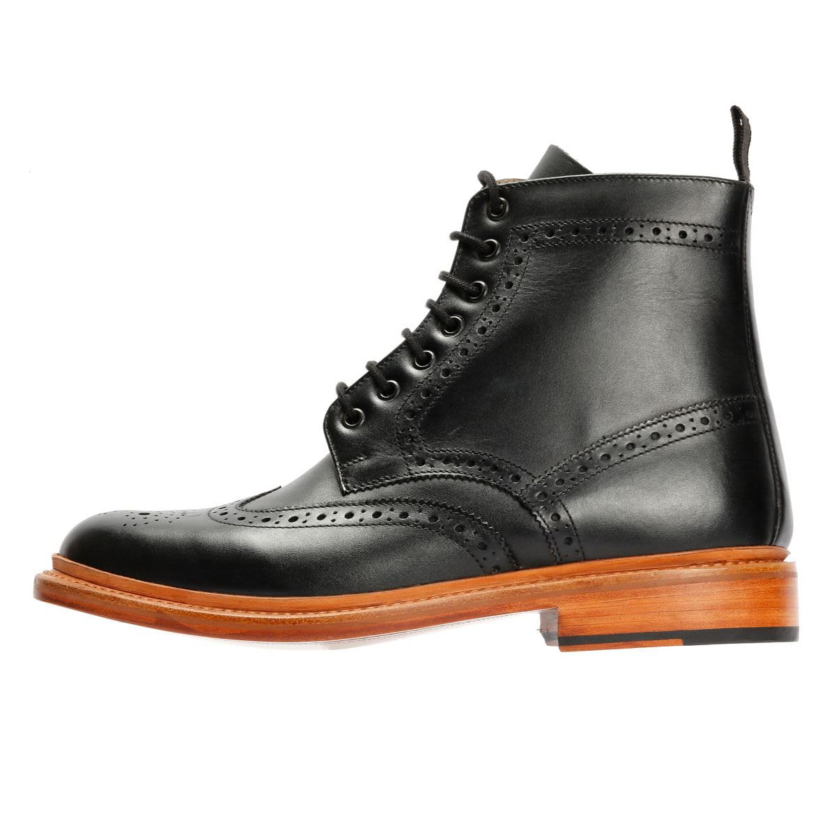 Chapman & Moore Walter Brogue skórzane męskie brązowe buty