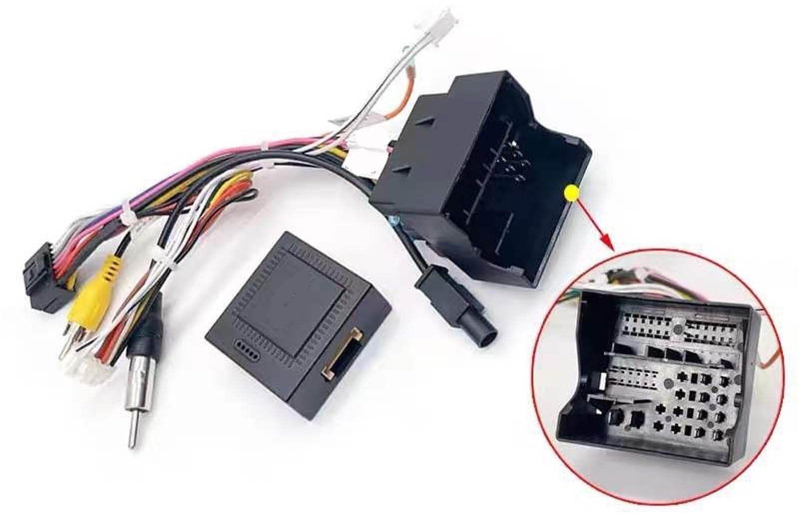 Mascherina per Autoradio Cavo Cablaggio per Autoradio | Per Golf 5 6 7 Per Polo Per Jetta Adattatore Cablaggio Decodificatore CAN Bus Connettore A 16 Pin
