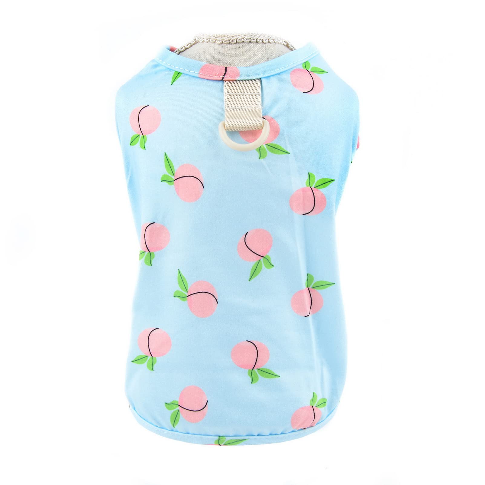 Amazon | SMALLLEE_LUCKY_STORE 犬 服 小型犬 春 夏 かわいい桃の模様