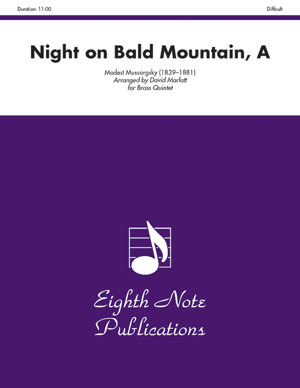 A Night on Bald Mountain score parts gravure haute lisibilité pour direction d'orchestre