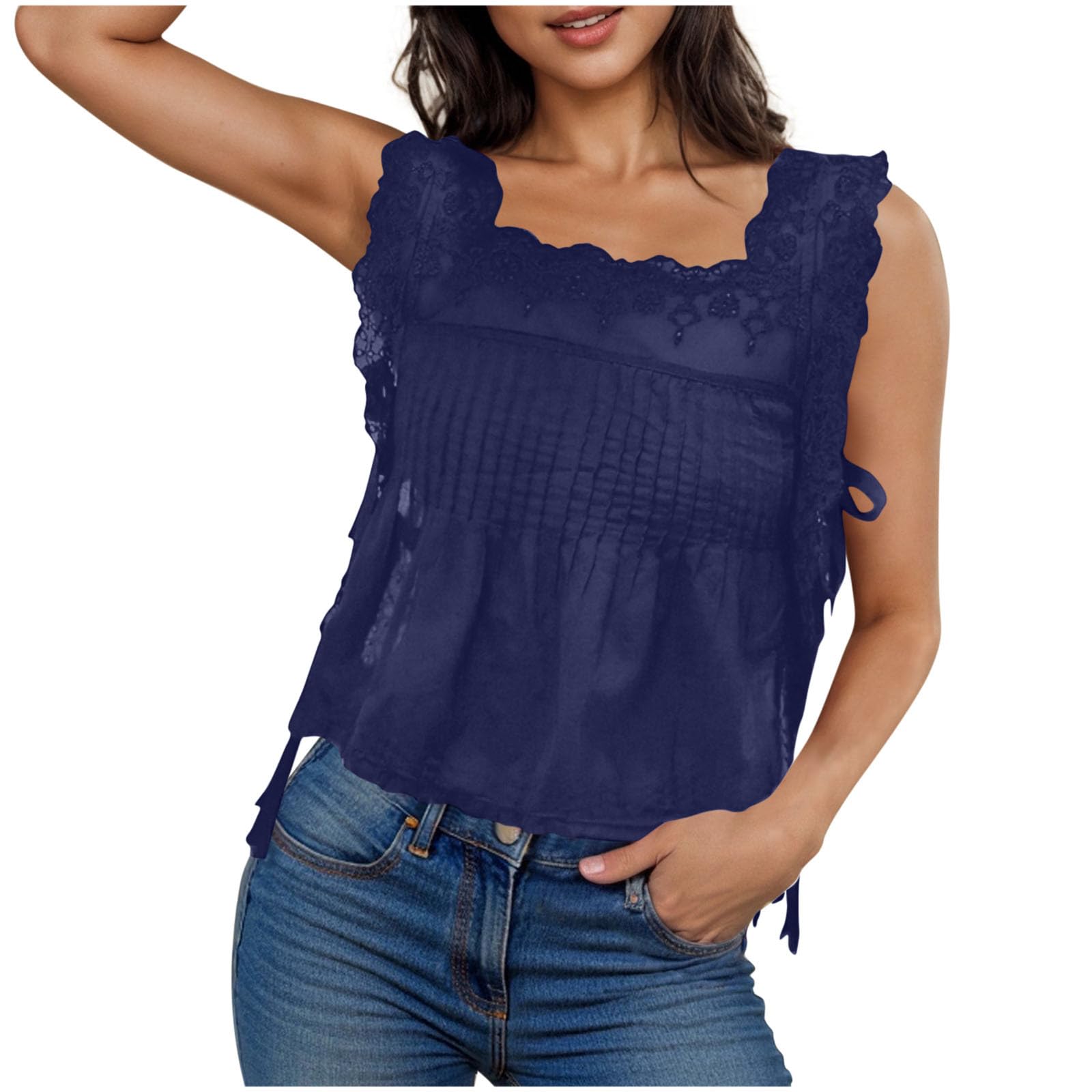 Cami Plain Vest Scoop Neck Tunic Halter Neck Tops Strappy Camisole Women UK Cloth Elegant Top Fashion Shirts Summer Vests Casual Blouse Dressy Tunics Hawaiian Clothes Ladies