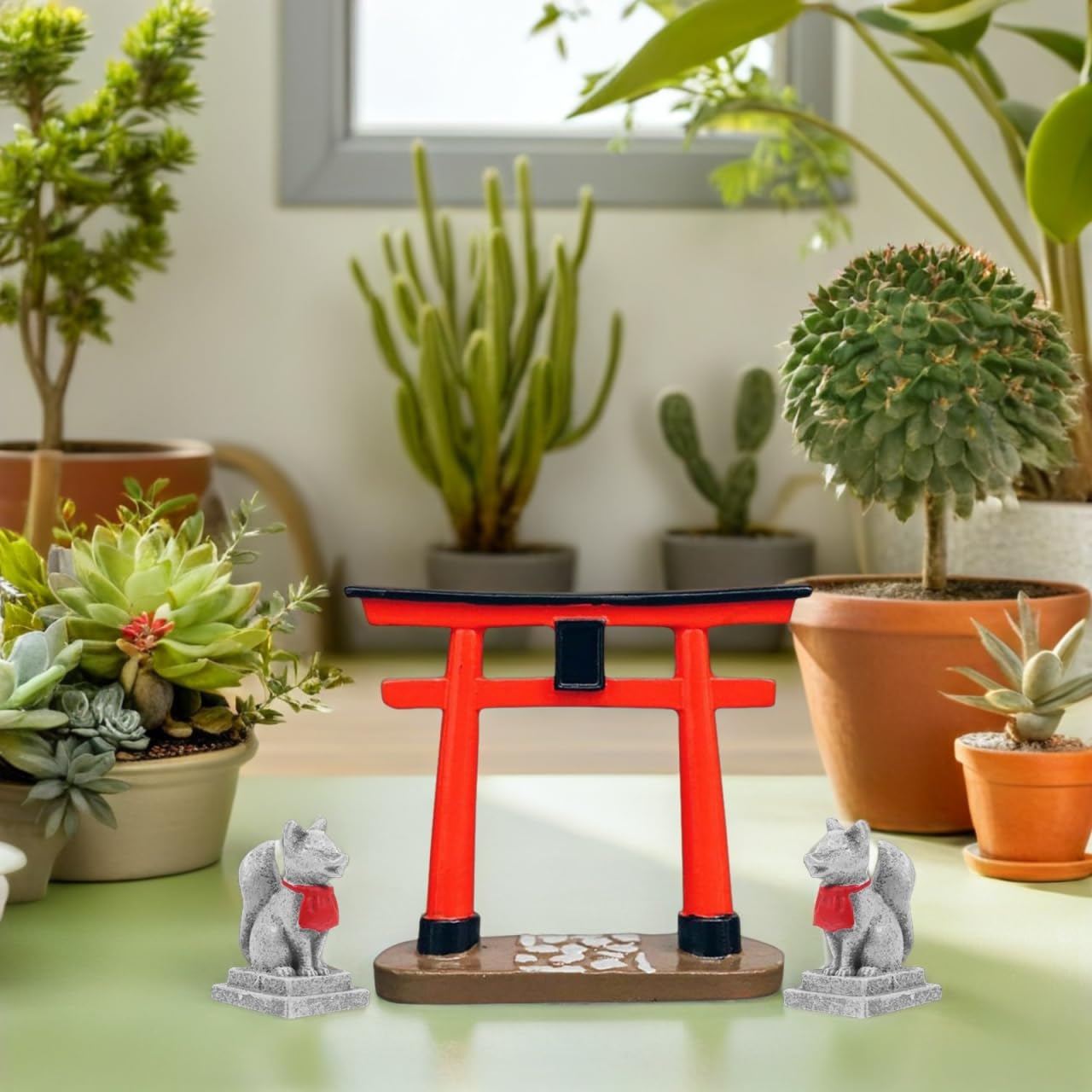 Amazon | GANAZONO 鳥居 ミニチュア 和風 日本神社 置物 神棚 オブジェ