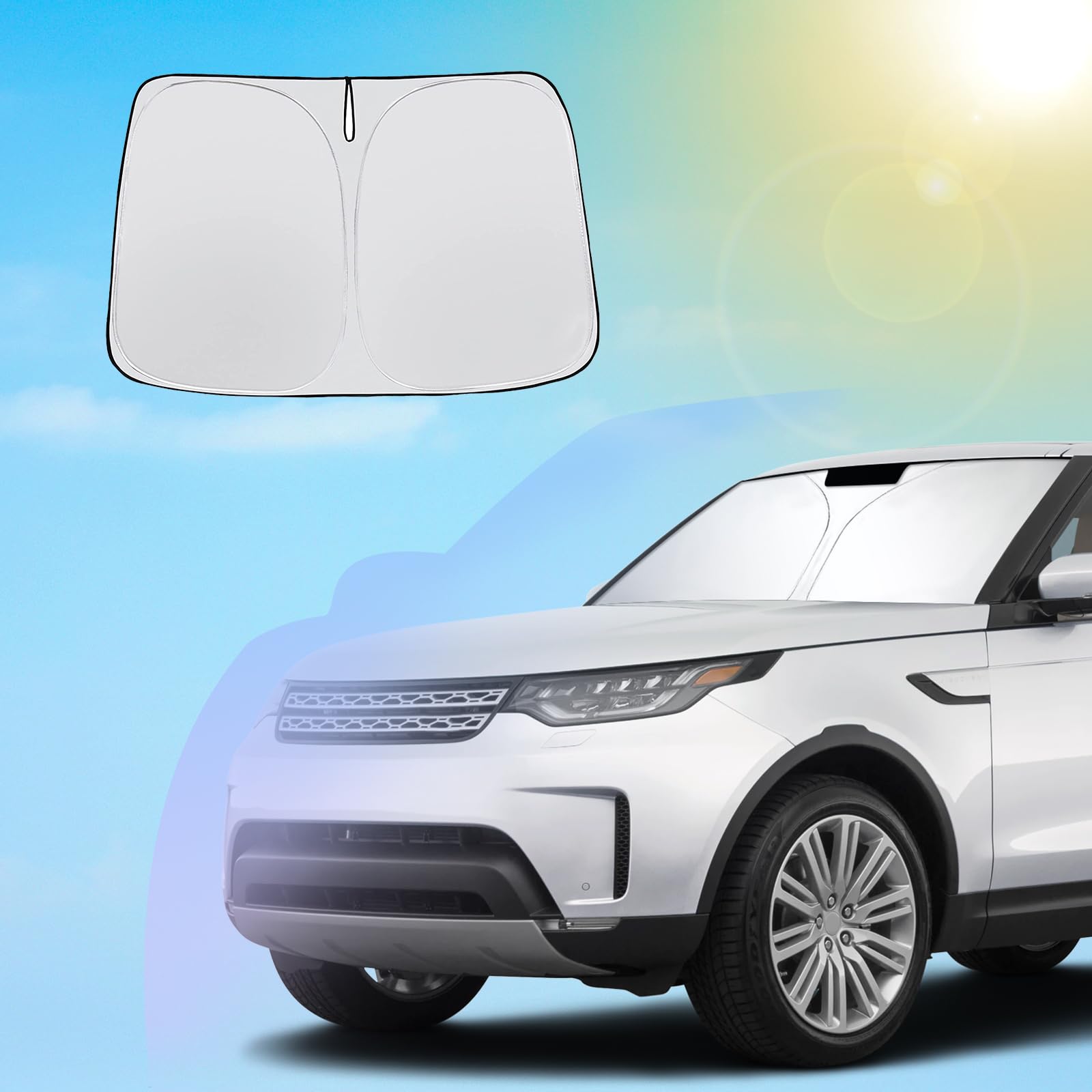 Sponsored Ad - SXCY for 2017-2023 2024 Land Rover Discovery Windshield Sunshade 2021-2024 Discovery (S, Dynamic SE, Metropolitan) Accessories 2024 Discovery Sun Shade Foldable Sun Shield 2024 Discovery Sun Protector